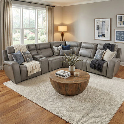 CA Corner Lounge Suite 6Pc Porto Slate EU-71133M