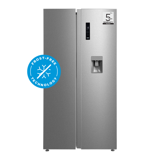 Midea 513L Side by Side Refrigerator Stainless Steel  HC-689WEN