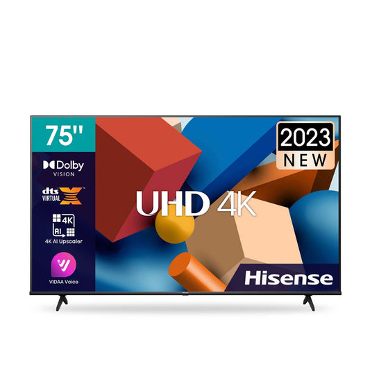 Hisense 75" A6K 4K UHD Smart TV with HDR & Dolby Digital