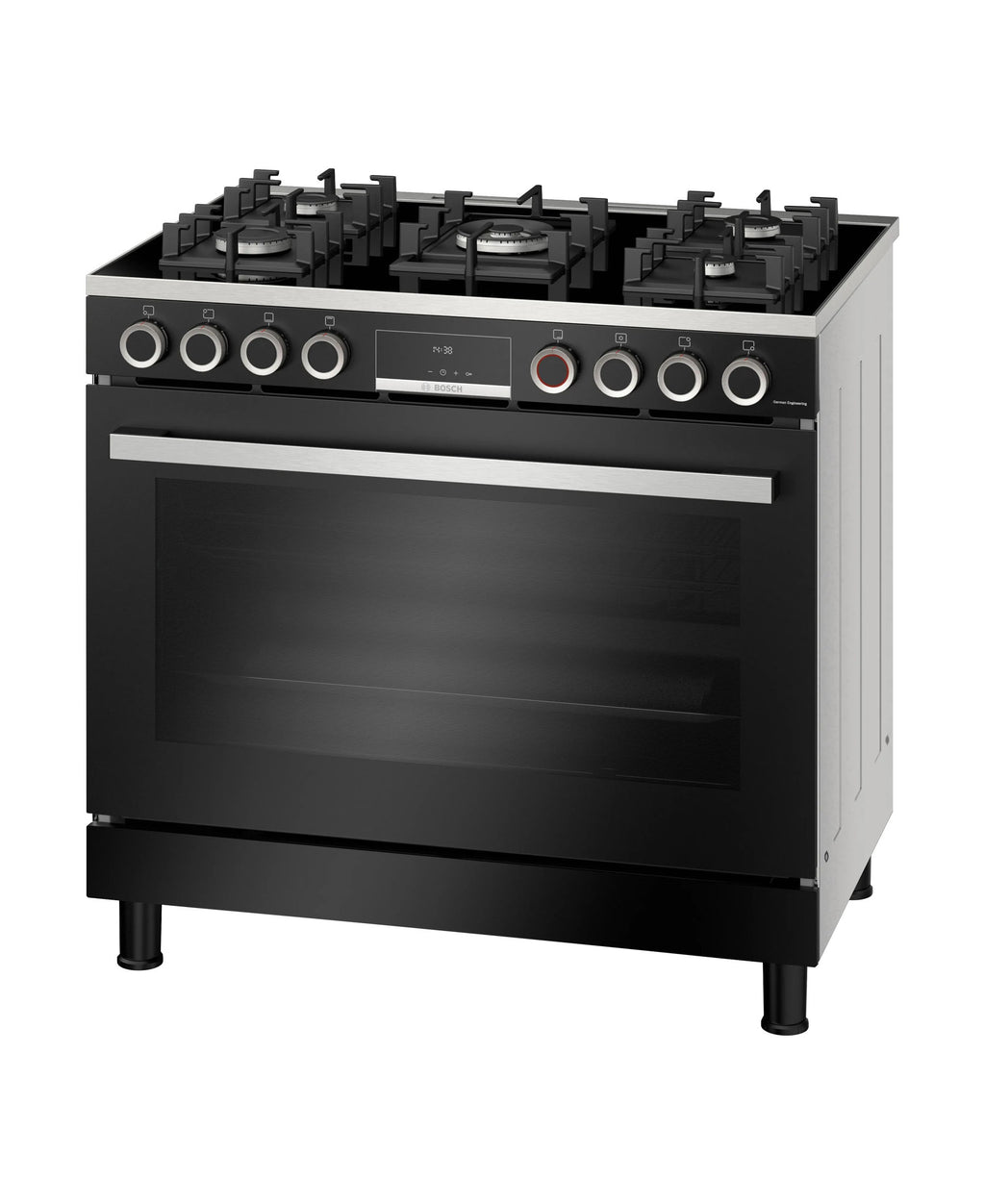 Bosch Series 8 Gas range cooker Black