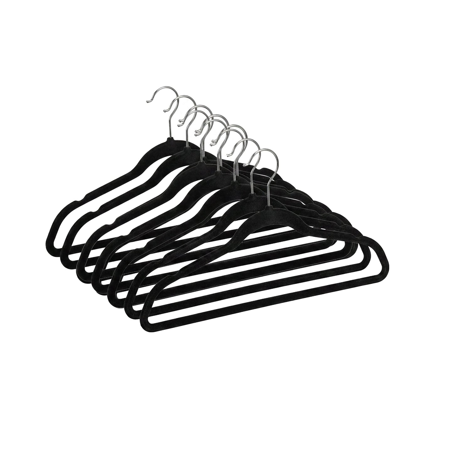Velora 10 Piece Hanger Set with Hook in black