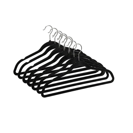 Velora 10 Piece Hanger Set with Hook in black