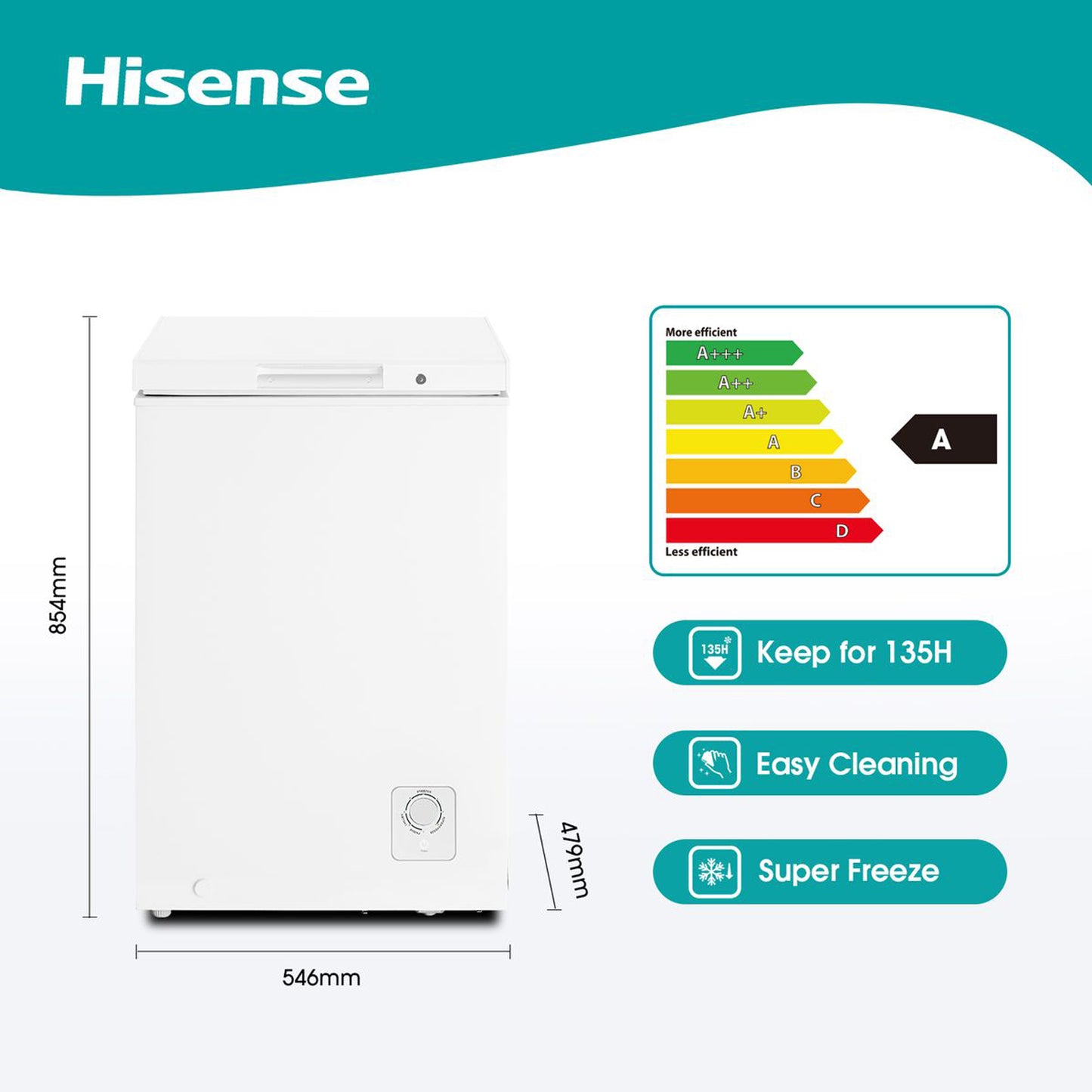 Hisense 95L Chest Freezer-White