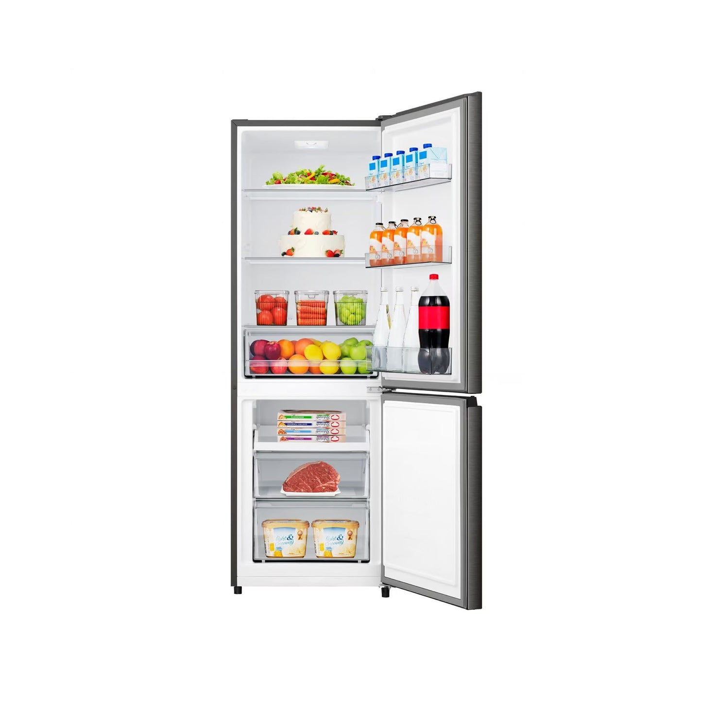 Hisense 324L Bottom Mount Refrigerator Titanium