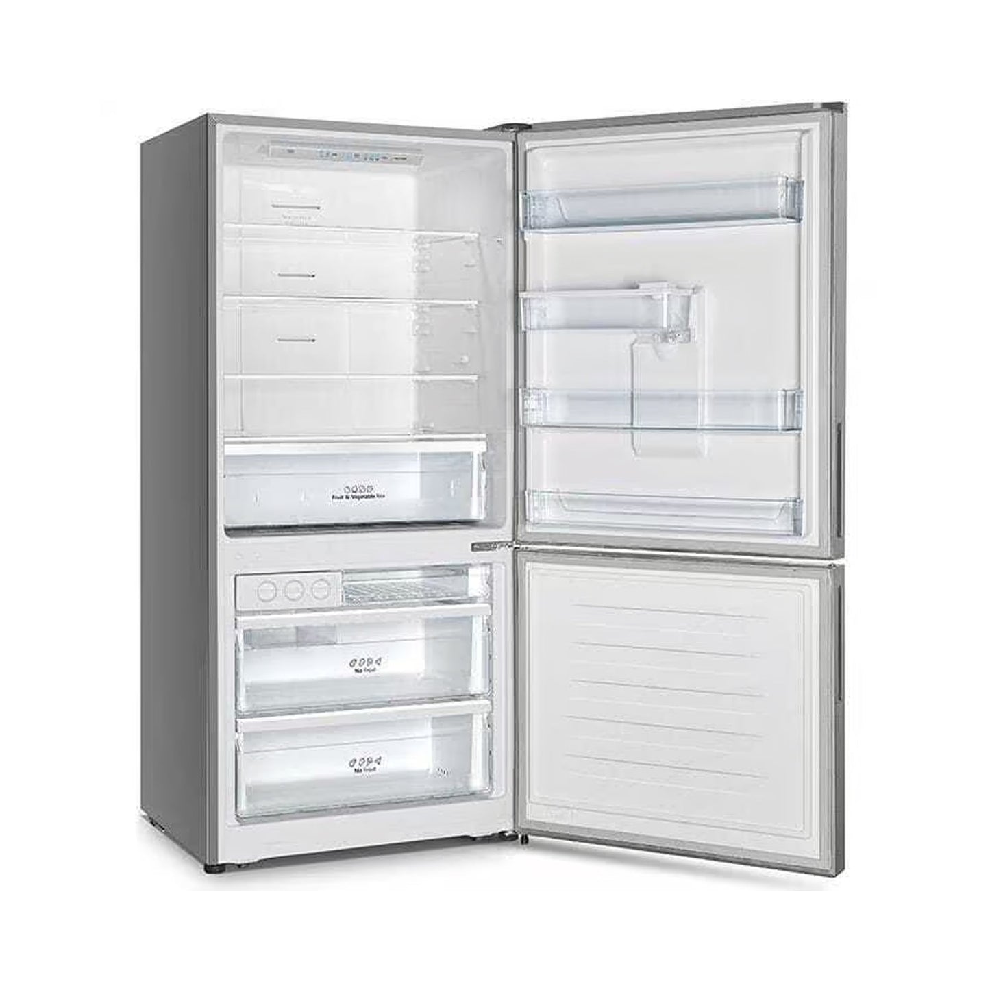 Hisense 463L Combi Refrigerator with Water Dispenser Stainless Steel