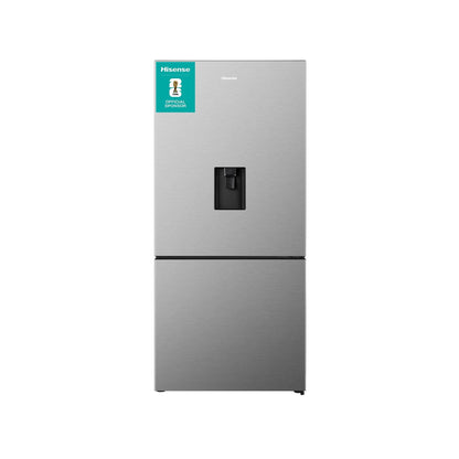Hisense 463L Combi Refrigerator with Water Dispenser Stainless Steel