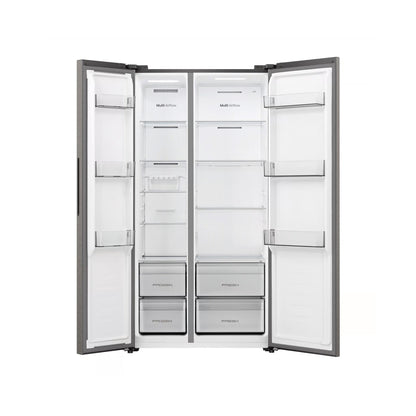 Hisense 543L Side By Side Refrigerator Titanium