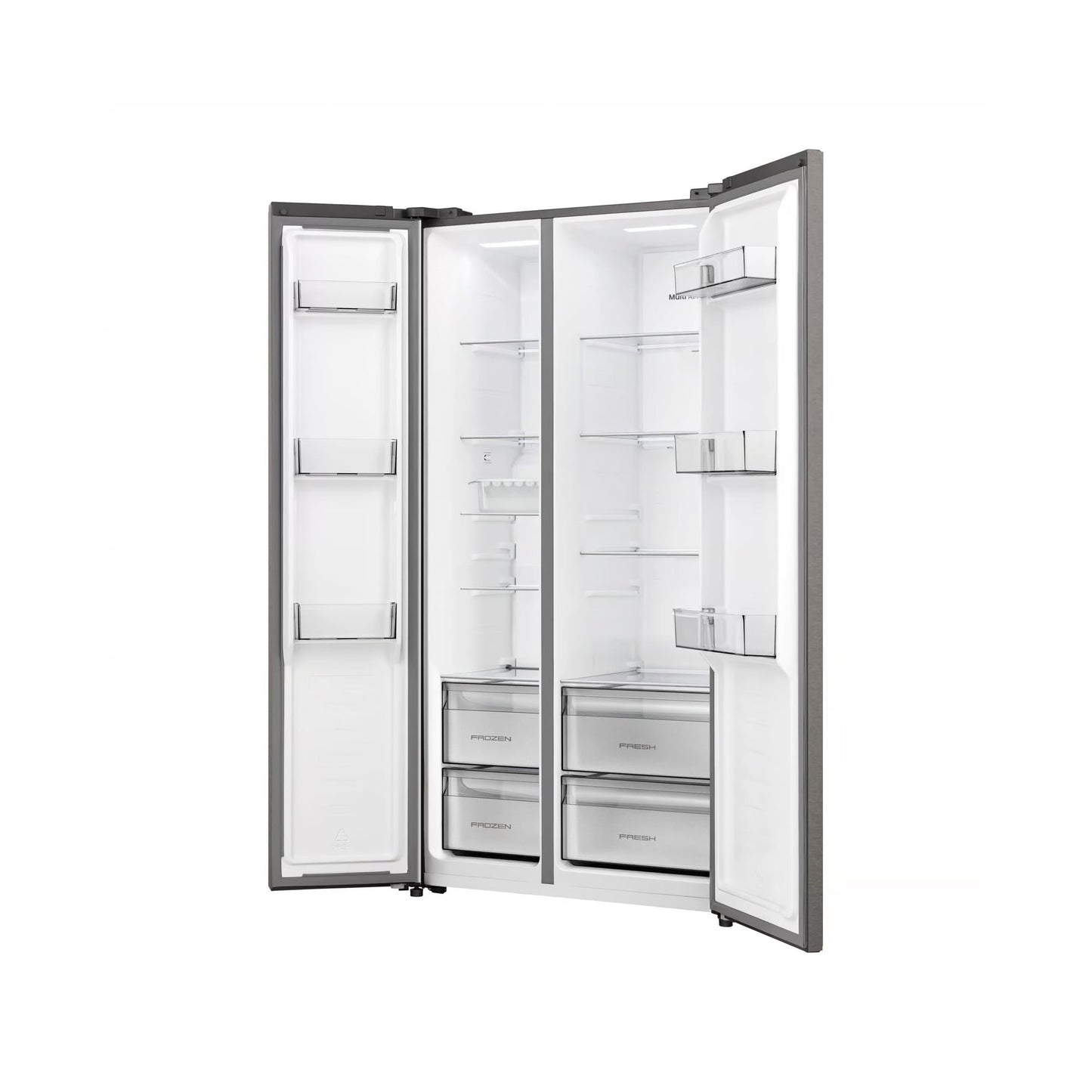 Hisense 543L Side By Side Refrigerator Titanium