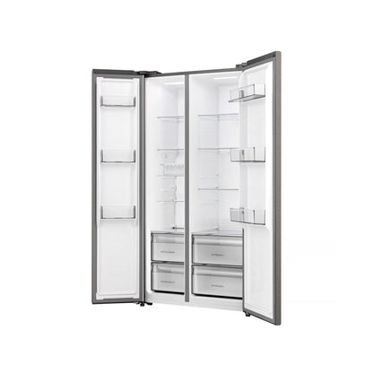 Hisense 543L Side By Side Refrigerator Titanium