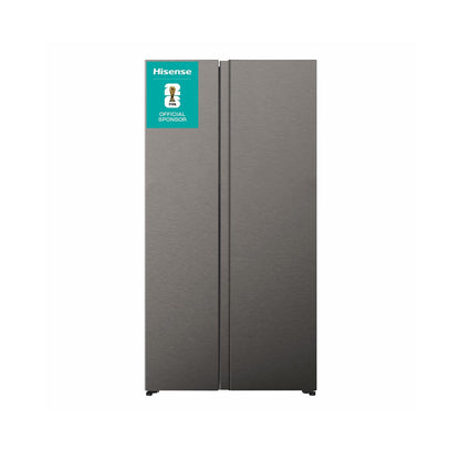 Hisense 543L Side By Side Refrigerator Titanium