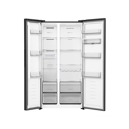 Hisense Reflect Series 541L Side By Side Refrigerator Black