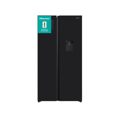 Hisense Reflect Series 541L Side By Side Refrigerator Black