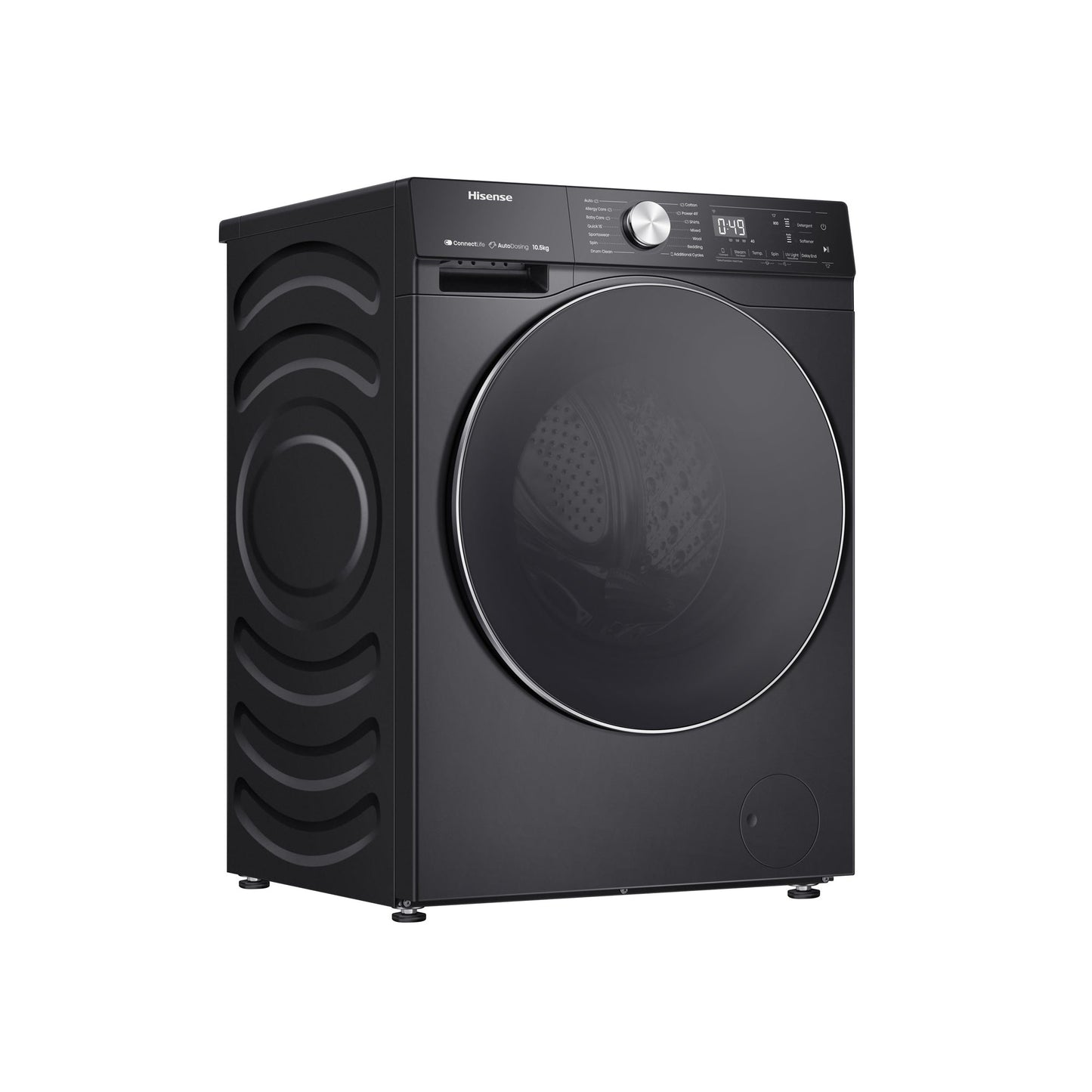 Hisense 5S Series 10.5kg Premium Front Loader Black