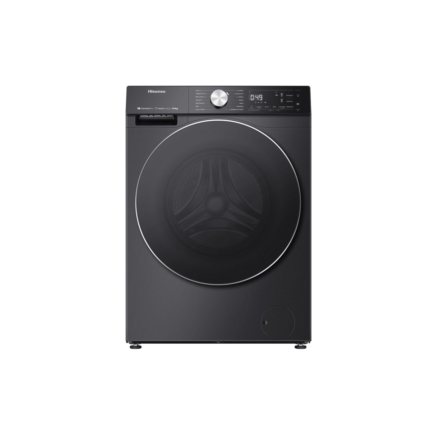 Hisense 5S Series 12kg Premium Front Loader Black