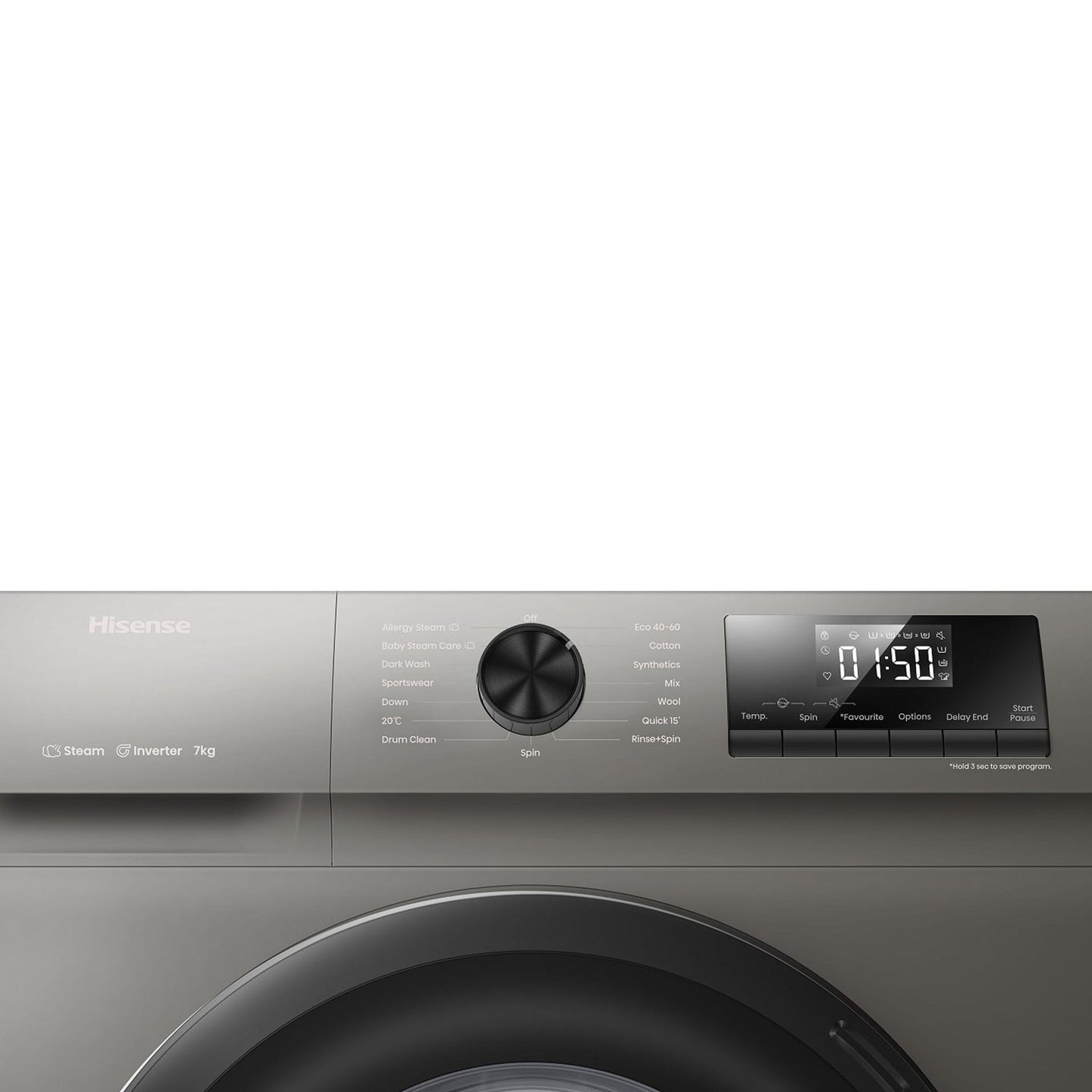 Hisense QP Series 8kg Front Loader Titanium