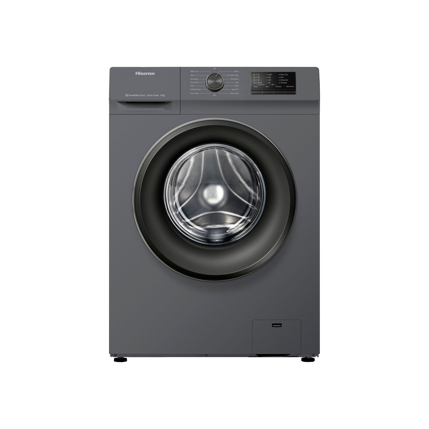 Hisense 6kg Front Loader Washing Machine Titanium