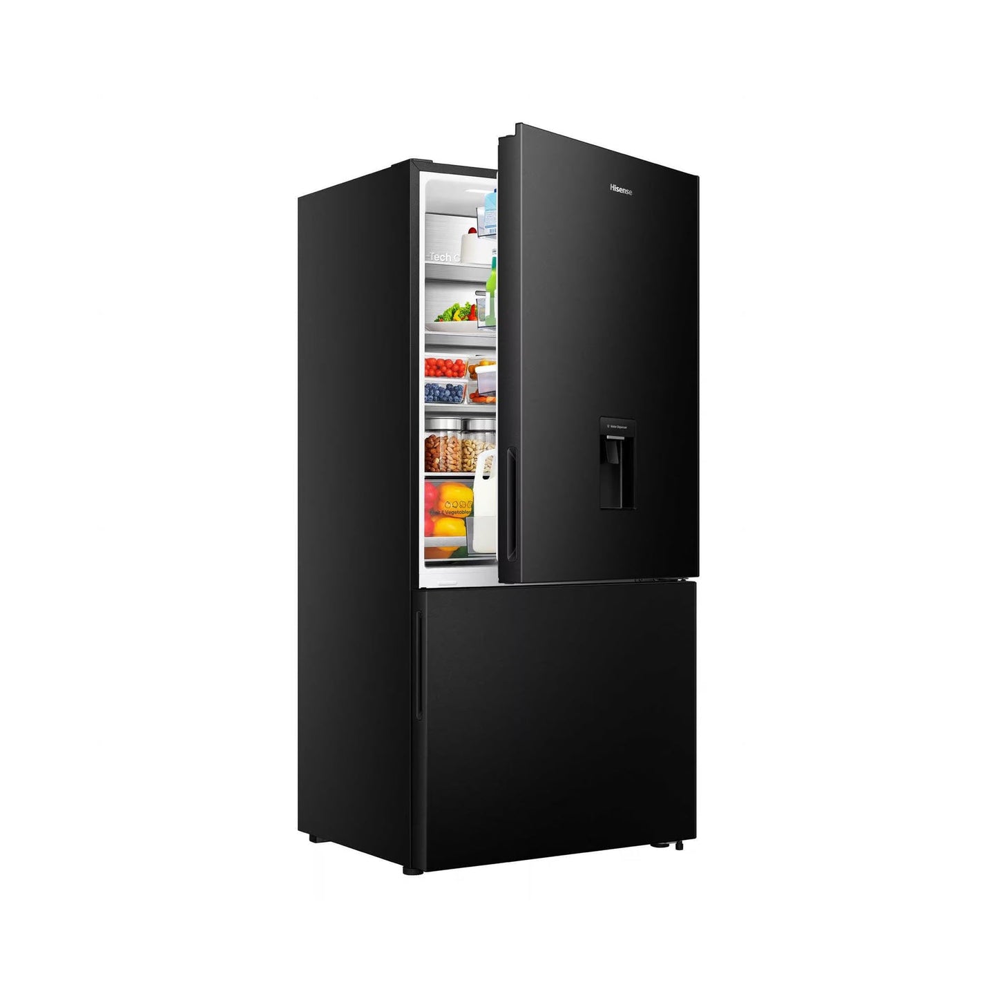 Hisense 500L Bottom-Mount Refrigerator Black