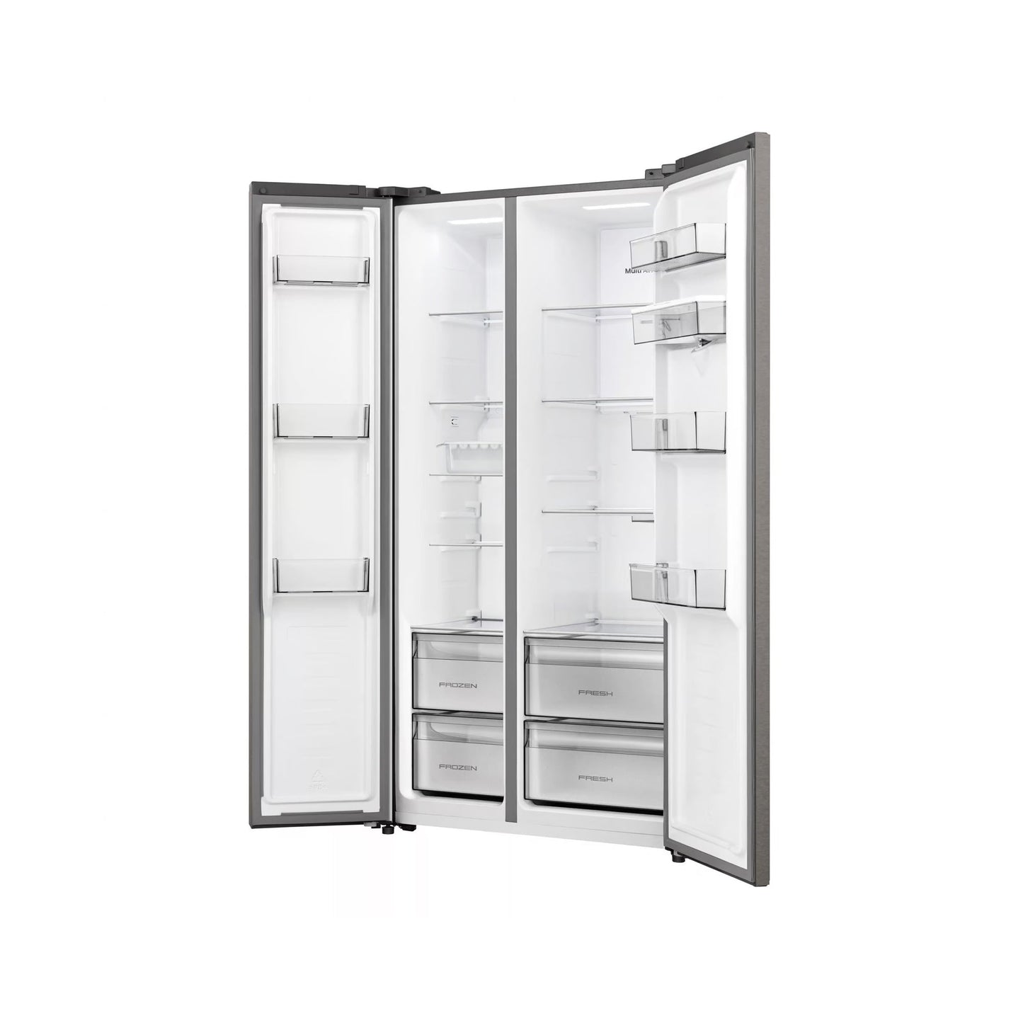 Hisense 541L Side By Side Refrigerator with Water Dispenser Titanium