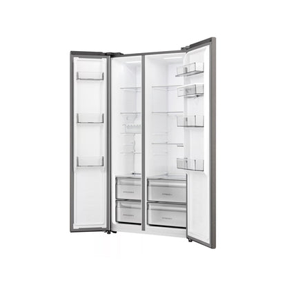 Hisense 541L Side By Side Refrigerator with Water Dispenser Titanium