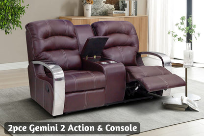 Gemini Entertainer 2 Action Recliner + Console