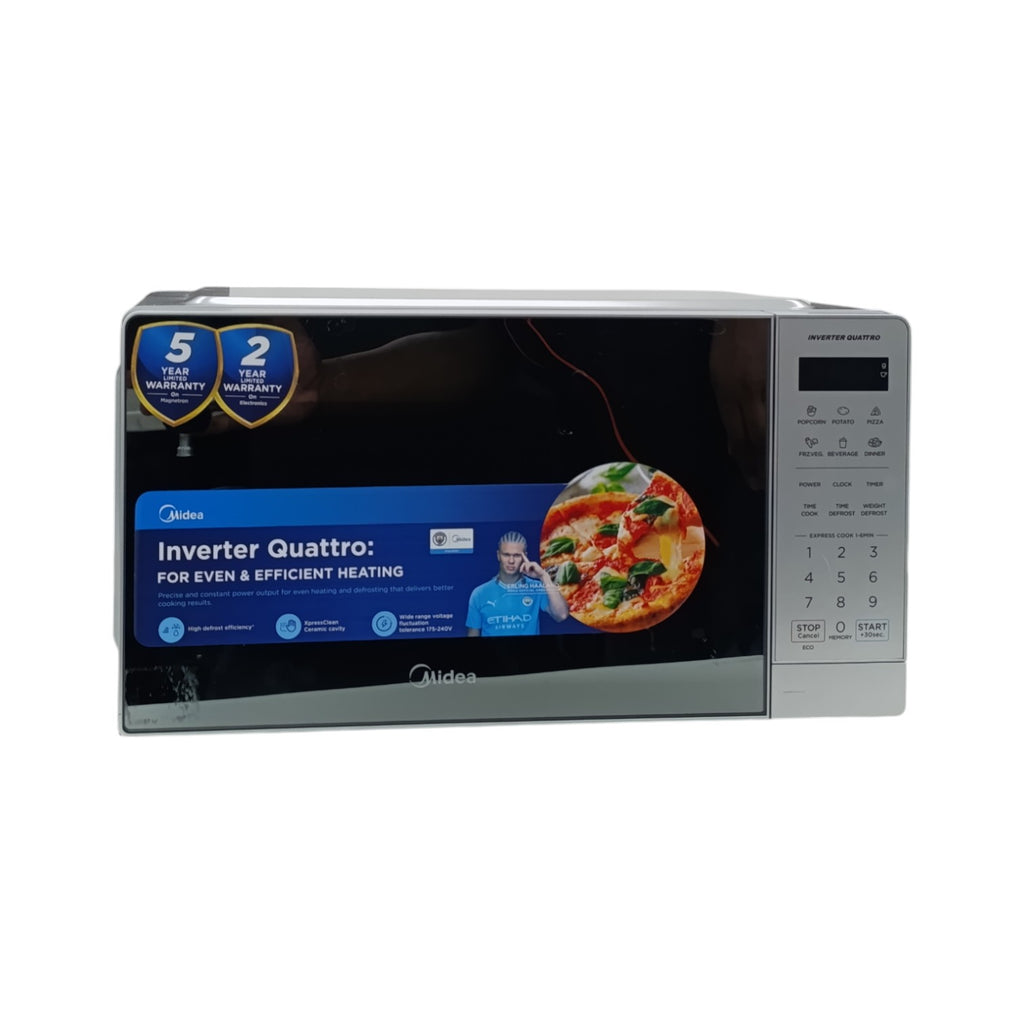 Midea Digital Smartwave Microwave Silver EM20