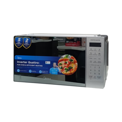 Midea Digital Smartwave Microwave Silver EM20