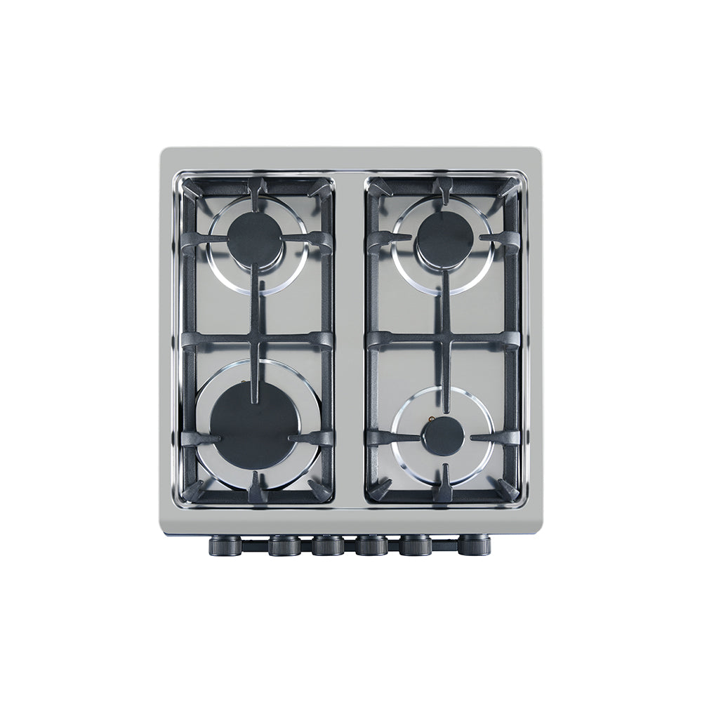 King 50x50 Full Gas Stove with Grill & Full Gas Safety – Matt Black KGP5050BFFD