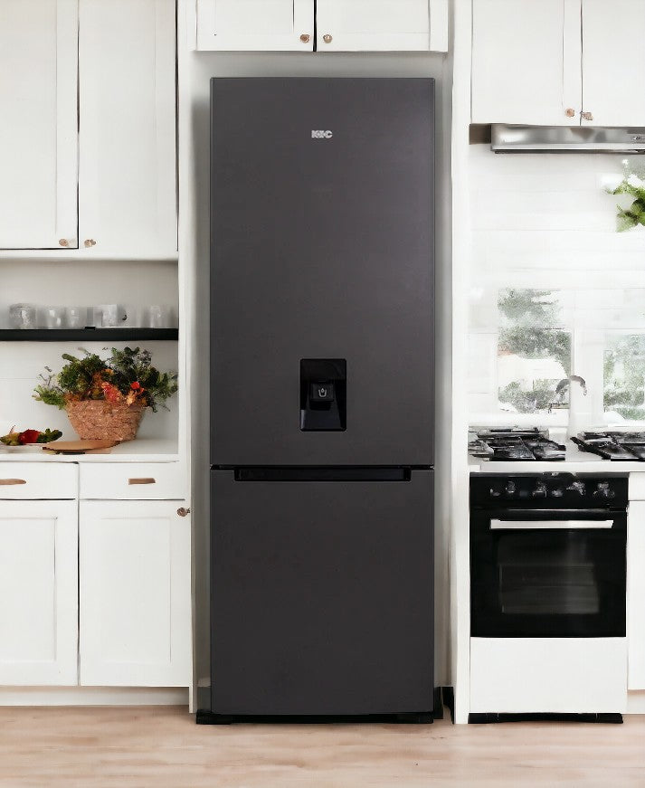 KIC 314l Bottom Fridge Freezer with Water Dispenser Bawas Furnishers