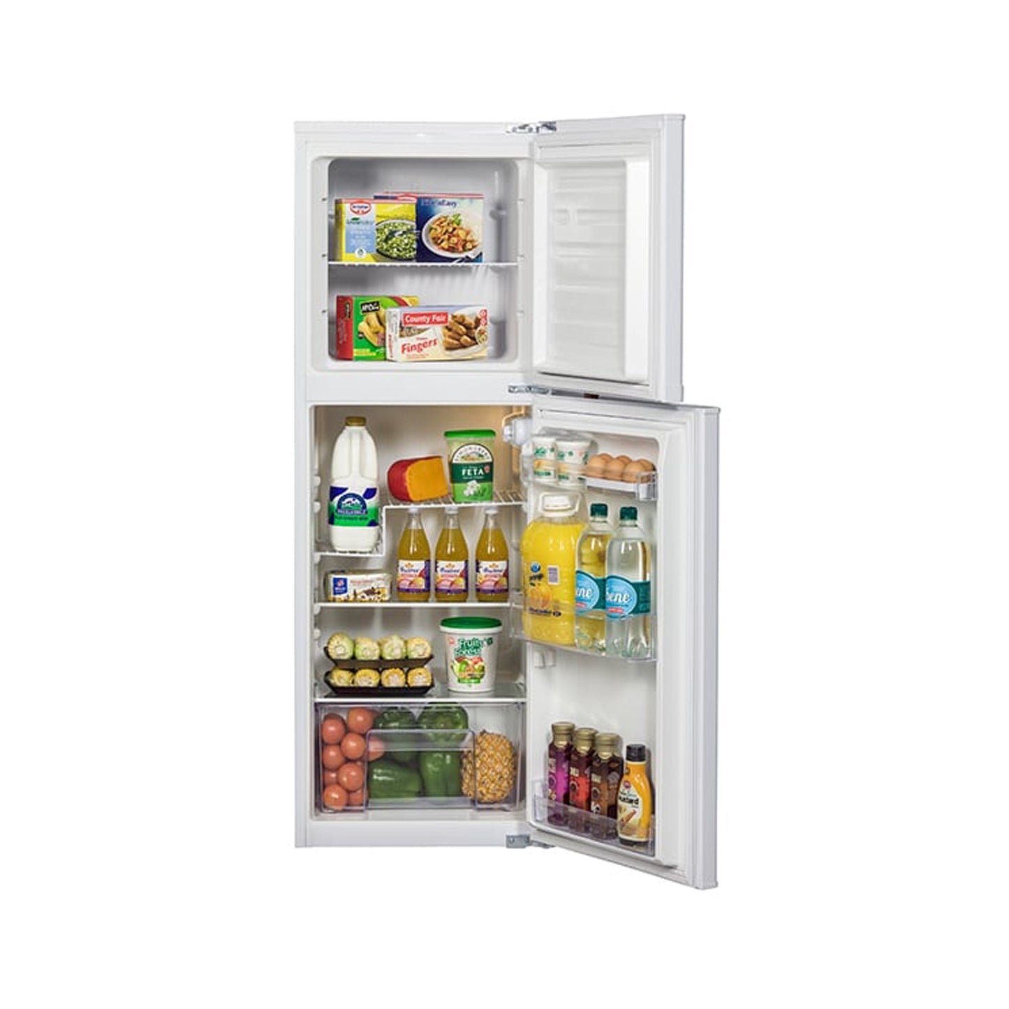 KIC 170L Top Freezer Fridge White 518/1