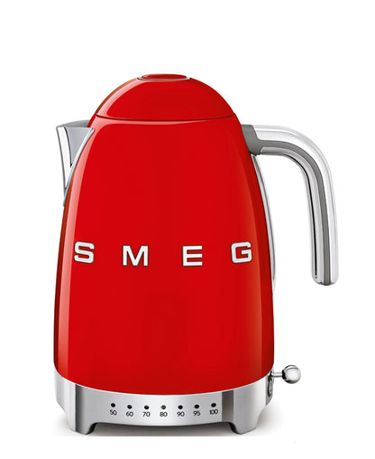 Smeg 50's Style Retro Variable Temperature Kettle - Red