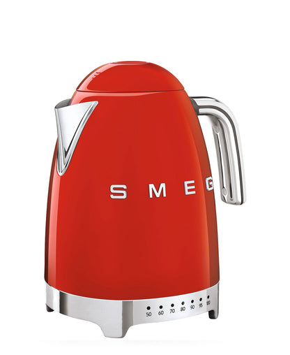 Smeg 50's Style Retro Variable Temperature Kettle - Red