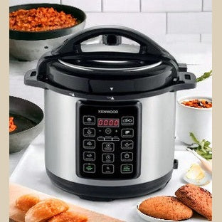 Kenwood Electric 6L Pressure Cooker - Silver – Bawas Furnishers