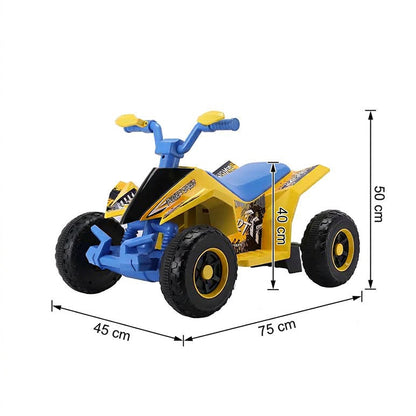 Kids Ride On 4 Wheel Bike Multicoloured