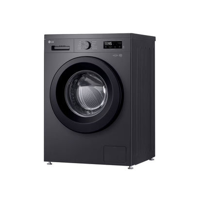 LG FRONT LOADER WASHING MACHINE 9KGMIDDLE BLACK