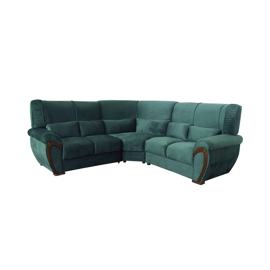 Evelyn Corner Couch Green