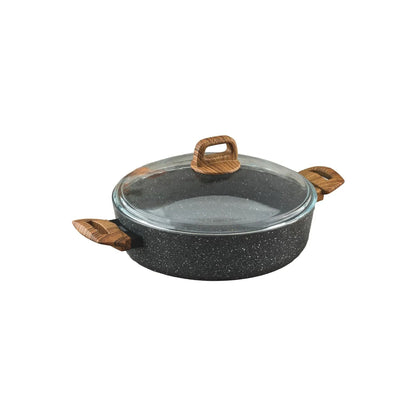 Leydi Natura Kısa 24cm Low Casserole Grey