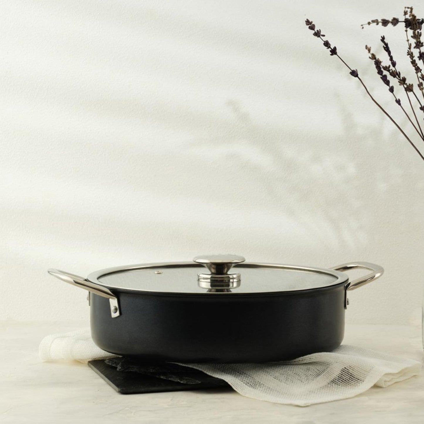 Leydi Mia Kısa 30cm Low Casserole Black