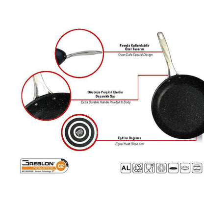 Leydi Mia 26cm Frying Pan Black
