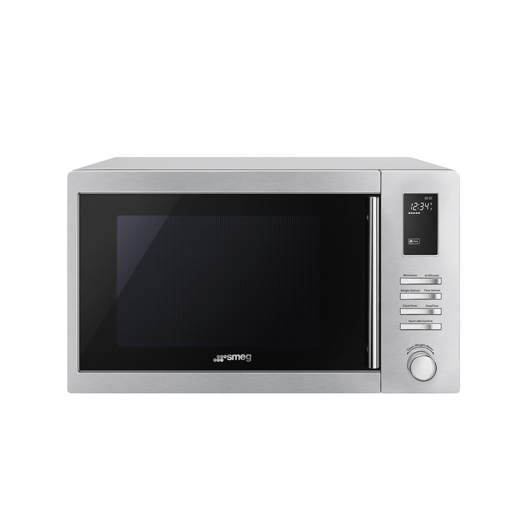 Smeg 25Lt Countertop Microwave Oven - Silver