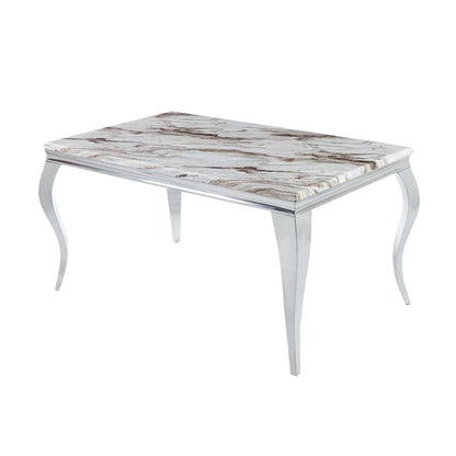 Marble Dining Set 1+6