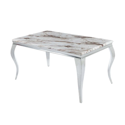 MW43 Marble Dining Set 1+6