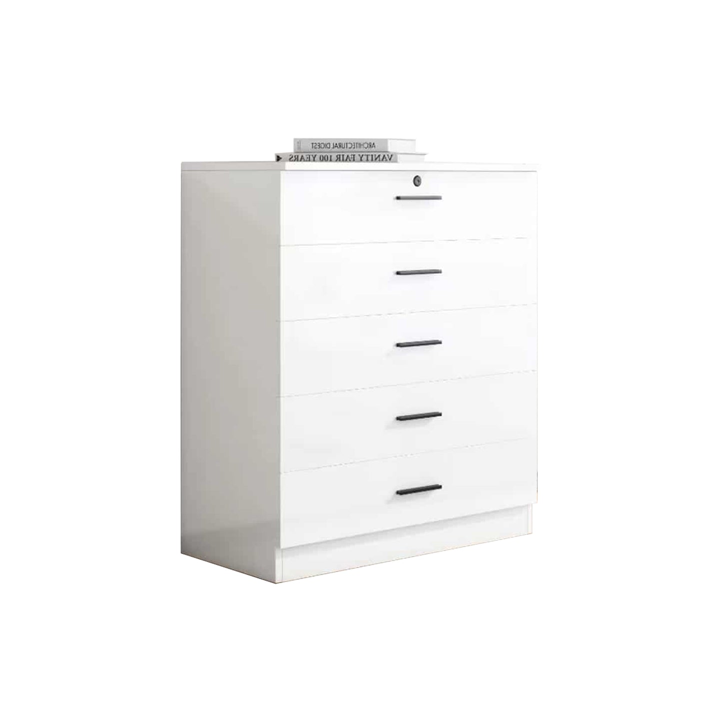 MW5DG High Gloss 5 Drawer Chest Of Drawers