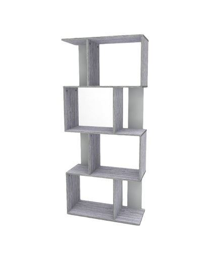 MW6805 4 Shelf Wooden Unit – Grey Oak