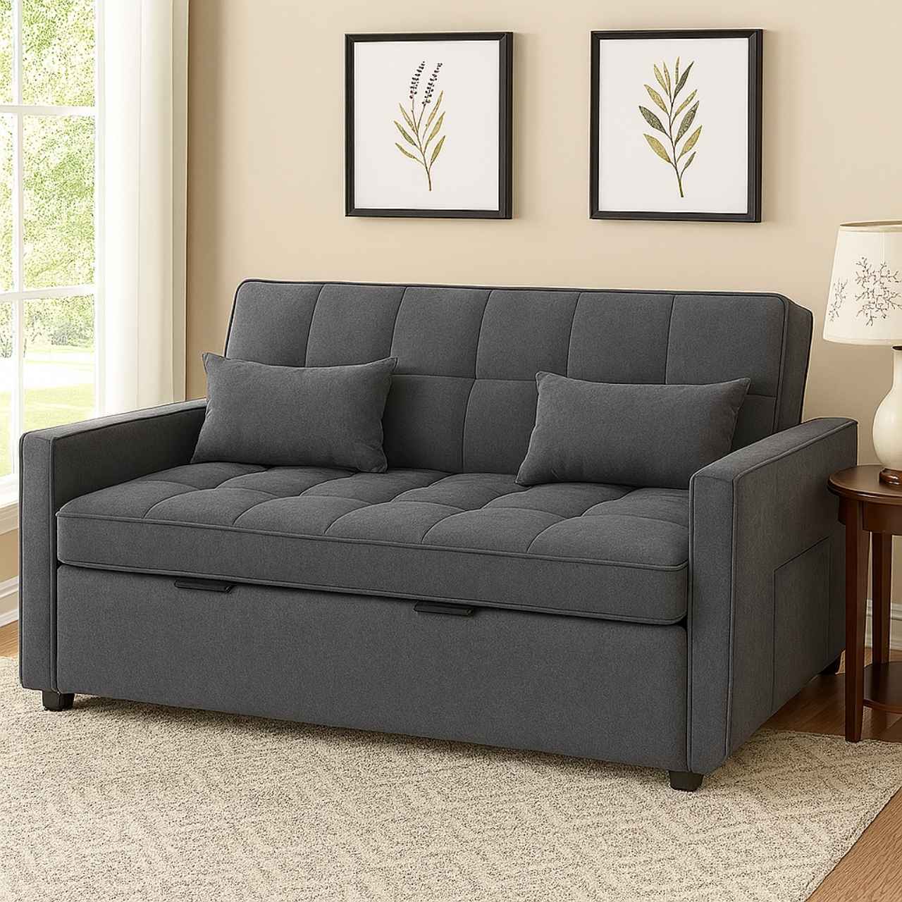 Grey Pull Out Sofa Bed – MWC222