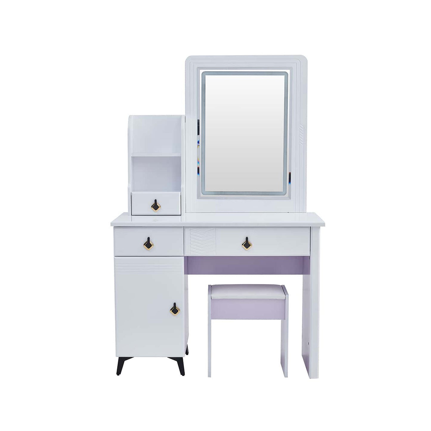 MWDRT01  Dressing Table With Stool And Lights