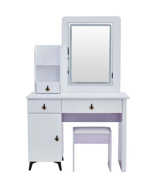 MWDRT01  Dressing Table With Stool And Lights