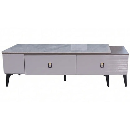Multiwood MWTV137M Plasma Stand + MWCT137M Coffee Table Combo - Grey