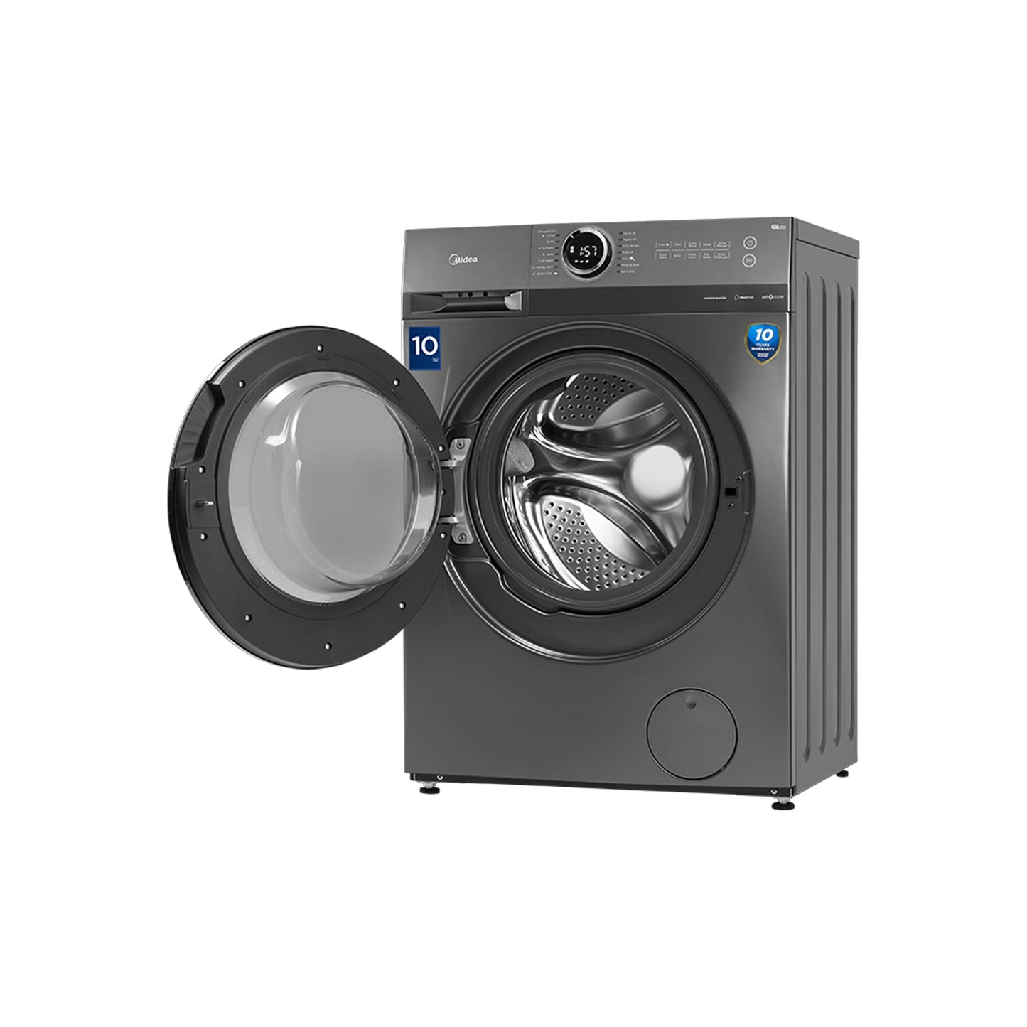 Midea 10kg Front Loader Washing Machine Titanium