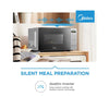 Midea Digital Smartwave Microwave Silver EM20