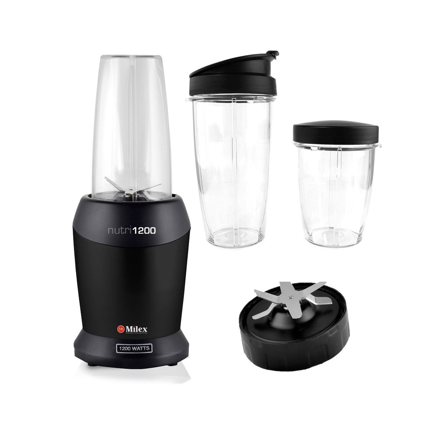 Milex Nutri 1200 8-in-1 Nutritional Blender Black